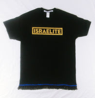 Camiseta ISRAELITA con flecos dorados o negros premium