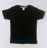 Camiseta hebrea israelita con flecos negros - TALLA XL SOLAMENTE