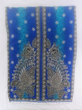 Caftán hebreo israelita (azul) con flecos blancos