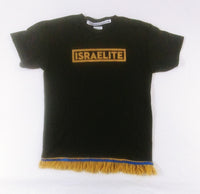 ISRAELITE T-Shirt w/ Gold or Black Fringes - Youth Sizes