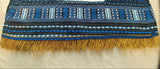 Dashiki israelita hebreo con flecos (negro/azul)