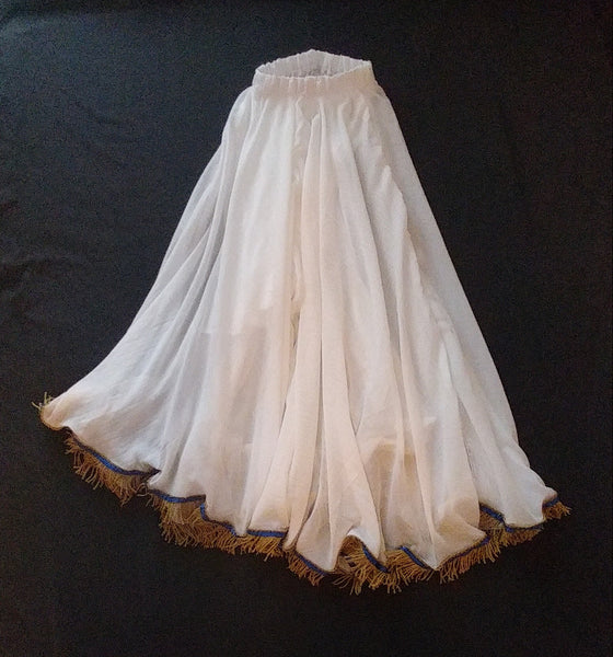 Hebrew Israelite Long White Linen Skirt