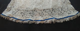 Falda de encaje de algodón israelita hebrea con flecos dorados o blancos