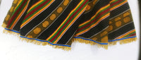 Hebrew Israelite Kente Wrap Skirt w/ Gold Fringes