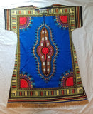 Hebrew Israelite Dashiki Dress with Gold Fringes