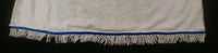 Caftán blanco bordado 100% algodón israelita hebreo con flecos dorados o blancos