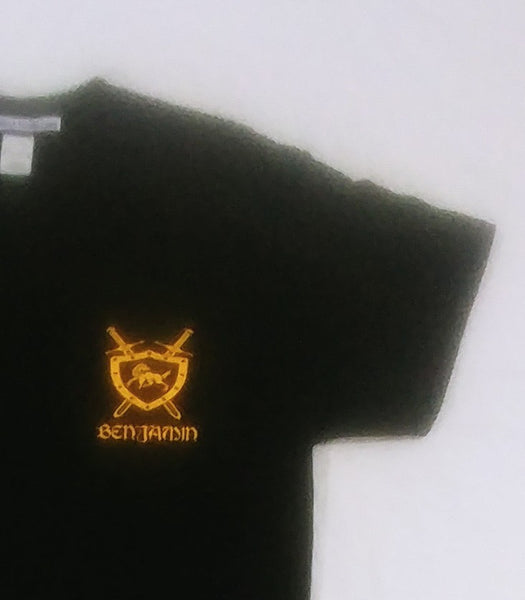 Hebrew Israelite Tribe of Benjamin T-Shirt w/ Premium Fringes