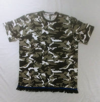 Hebrew Israelite T-Shirt - City Camo w/ Black Fringes - SIZE LARGE ONLY