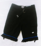 Pantalones cortos cargo israelitas hebreos (calzones) con cinturón y flecos
