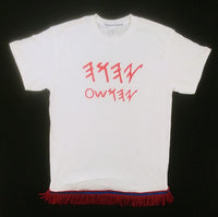 Hebrew Israelite T-Shirt (in Ancient Paleo Hebrew) & Premium Red or White Fringes