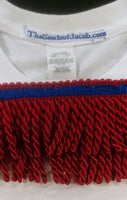 Camiseta hebrea israelita (en antiguo paleo hebreo) y flecos rojos o blancos premium