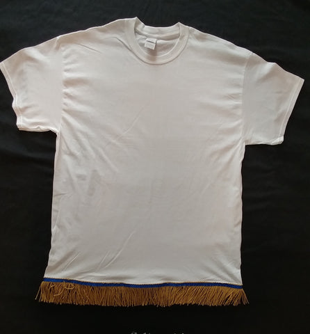 Hebrew Israelite T-Shirt w/ Premium Silver Fringes