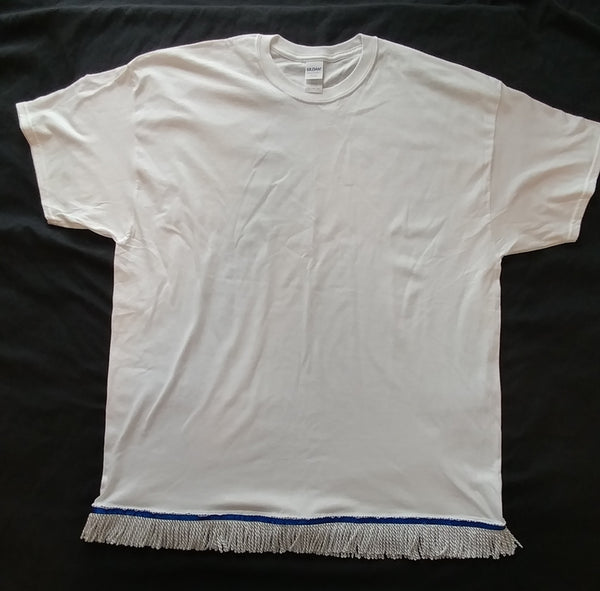 Hebrew Israelite T-Shirt w/ Premium White Fringes