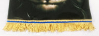 Camisa hebrea israelita (negro real) León de Judá con flecos