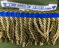 Camiseta hebrea israelita (oliva) con flecos de 2 tonos