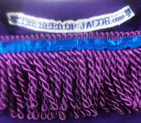 Camiseta hebrea israelita (morada) con flecos morados
