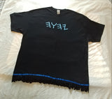 Camiseta hebrea israelita con YHWH (en hebreo antiguo) y flecos