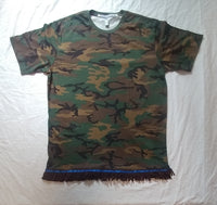 Hebrew Israelite (Camo) T-Shirt w/ Premium Black, White or Green Fringes