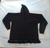 Hebrew Israelite Hooded Sweatshirt w/ Premium Black or Gold Fringes