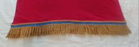 Hebrew Israelite T-Shirt w/ Gold Fringes - SIZE XL ONLY (RED)