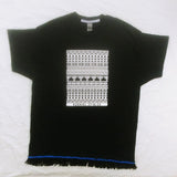 Hebrew Israelite "Ezekiel's Stick" T-Shirt w/  Premium Black, White or Gold Fringes