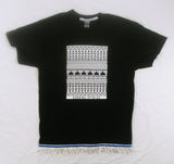 Camiseta hebrea israelita "Ezekiel's Stick" con flecos premium negros, blancos u dorados