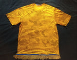 Camisa israelita hebrea con flecos dorados premium (camuflaje dorado)