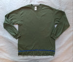Hebrew Israelite Long-sleeve Shirt w/ Fringes (Olive)