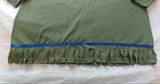 Camisa hebrea israelita de manga larga con flecos (oliva)