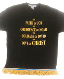 Hebrew Israelite "Strengths of Our Fathers" T-Shirt w/ Premium Fringes