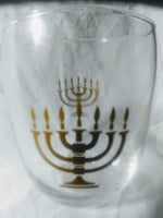 Holy Menorah Wine Glasses