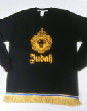 Lion of Judah (Long-Sleeve) T-Shirt w/ Premium Fringes