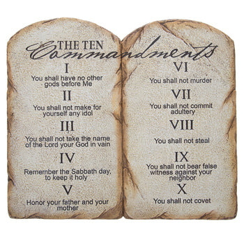 The TEN COMMANDMENTS Wall Plaque