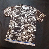 Hebrew Israelite (City Camo) T-Shirt w/ Premium Black, White or Silver Fringes