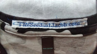 Camiseta hebrea israelita con flecos blancos finos - SOLO TALLA MEDIANA (CITY CAMO)