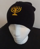 Gorra de calavera hebrea israelita santa menorá