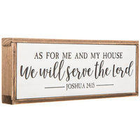 Joshua 24:15 Table/Wall Plaque