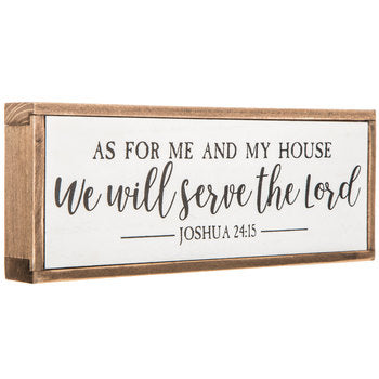 Josué 24:15 Placa de mesa/pared