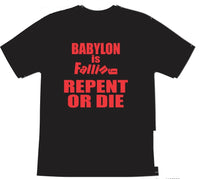 Hebrew Israelite REPENT OR DIE T-Shirt w/ Fringes