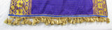 Prenda hebrea israelita real púrpura/oro con flecos de borla de oro