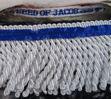 Camisa bordada hebrea israelita teñida con flecos y pantalones a juego