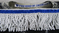 Camisa bordada hebrea israelita teñida con flecos y pantalones a juego