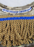 Camiseta hebrea israelita (Desert Camo) con flecos premium marrones u dorados