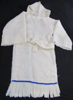 Hebrew Israelite 'Sackcloth and Ashes' Garment with Fringes (White)