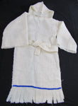 Hebrew Israelite 'Sackcloth and Ashes' Garment with Fringes (White) < 56" LONG