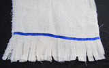 Prenda hebrea israelita de 'cilicio y cenizas' con flecos (blanco) &lt; 56" DE LARGO