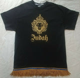 Camiseta hebrea israelita León de Judá con flecos premium